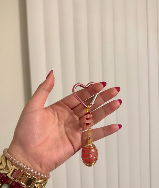 Crystal bag charm